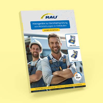 Bild vom Katalog für Dichtheitsprüfgeräte von RAU
